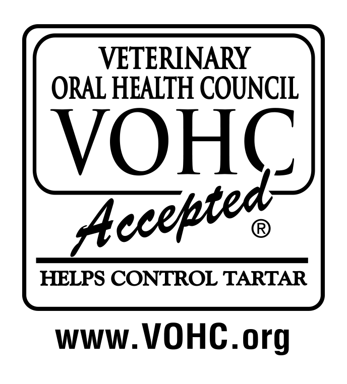 Veterinary Oral Health Council (VOHC) Accepted. Helps Control Tartar